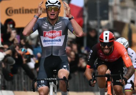 Mathieu van der Poel wins a second Milan-Sanremo by resisting Tadej Pogacar