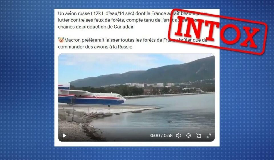 France did not refuse to call in a Russian water bomber out of Russophobia