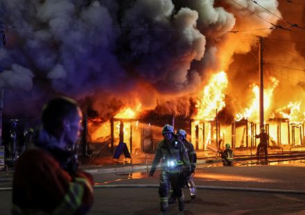 Ukraine live: explosions ring out in kyiv, Moscow targeted by 600 drones