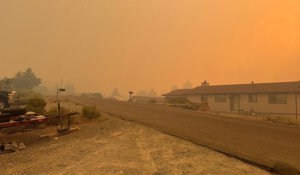 In Nevada, a forest fire pushes tens of thousands of people to evacuate