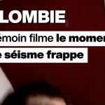 The moment the earthquake hits Colombia filmed by a witness