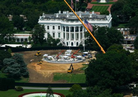 UNITED STATES. White House Ballroom: continuation of work temporarily authorized
