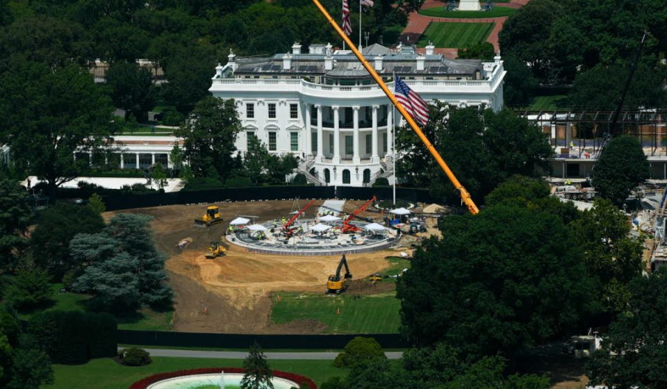 UNITED STATES. White House Ballroom: continuation of work temporarily authorized