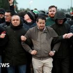 Protesters disperse after blocking controversial Orange Order parade