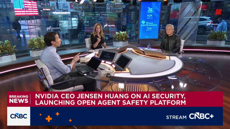 Nvidia's Jensen Huang: Distilling AI is a competition