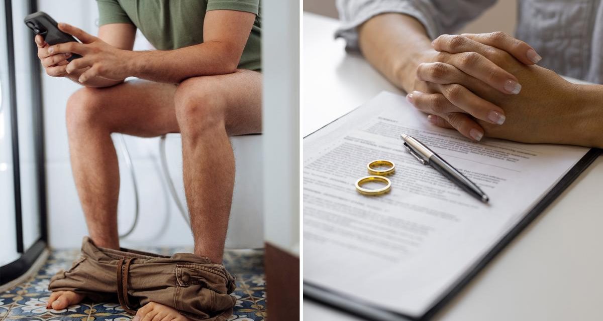 Divorce expert insists men 'poop like a weapon'