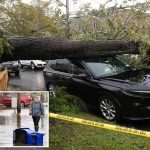 The second round of the New York Nor'Easter leaves surreal scenes
