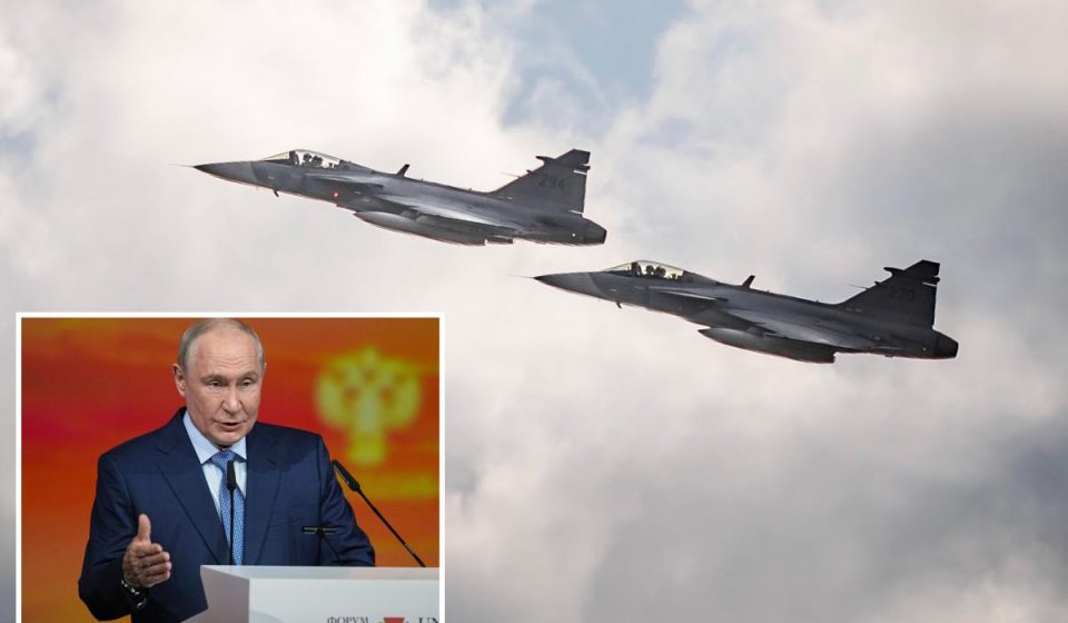 Finland and Sweden launch their fighter jets together against Russia in a historic first