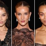 Zoe Saldaña, Rosie Huntington-Whiteley and more stars shock in sheer lace at Saint Laurent show