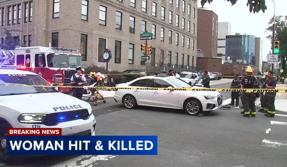 Pedestrian struck and killed by vehicle allegedly running a green light in downtown Philadelphia
