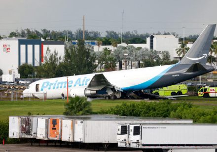 Amazon cargo plane goes off runway in Miami, crash kills at least five