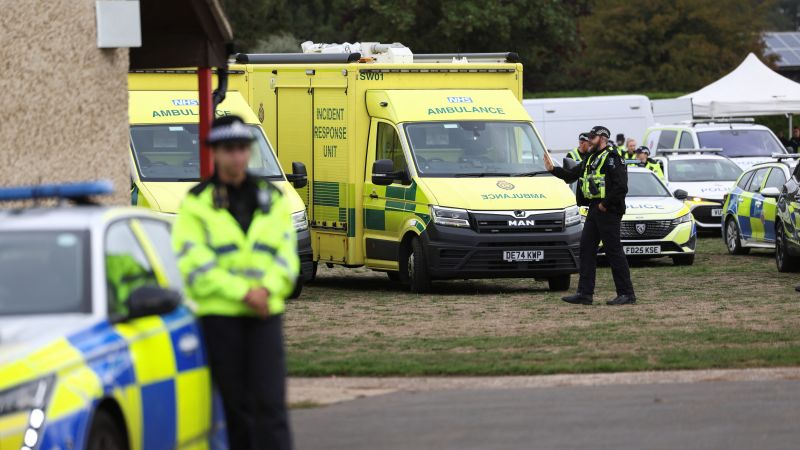 Several people arrested on suspicion of explosives offenses near British base used by US forces