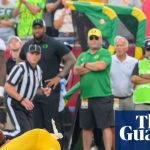 Lanning slams 'disgusting' late hit that sends Oregon quarterback Dante Moore to hospital | College football