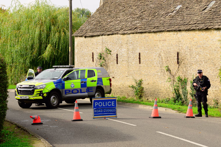 Men suspected of explosives near US airbase in Britain in major incident