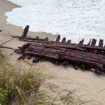 Nor'easter unearths fragments of 19th-century shipwreck on Nantucket