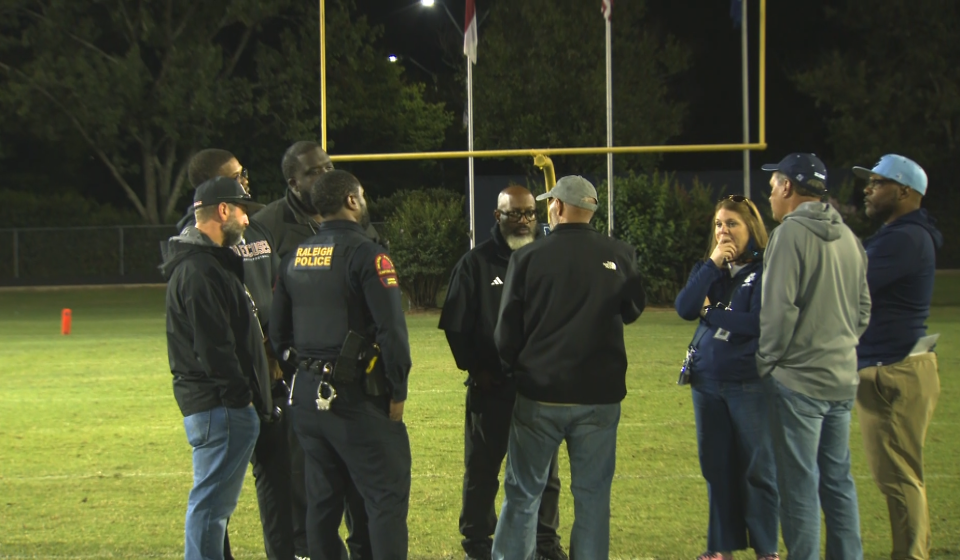 Millbrook-Rolesville football fans removed from stadium; match suspended in overtime :: WRAL.com