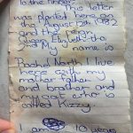 A 10-year-old girl hid a handwritten letter under the stairs. 44 years later, her sweet note was discovered