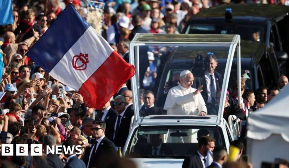 'Scourge' of abuse must be eradicated, Pope says during visit to Lourdes - BBC News Africa