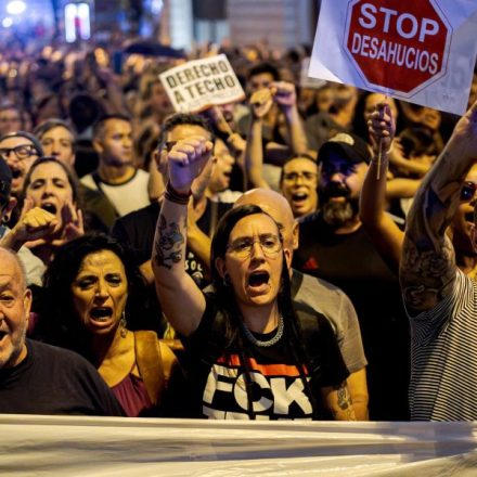 Eviction of 87-year-old woman from Madrid apartment sparks protest over Spain's housing crisis