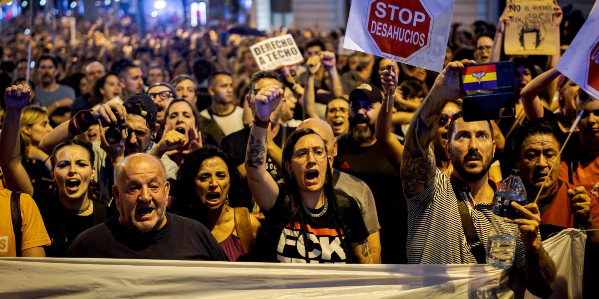 Eviction of 87-year-old woman from Madrid apartment sparks protest over Spain's housing crisis
