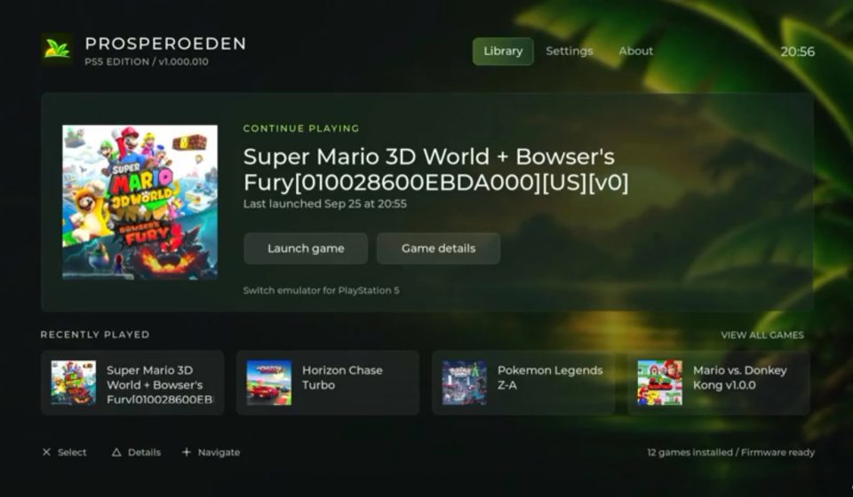 Experimental emulator brings Nintendo Switch games to jailbroken PS5 consoles