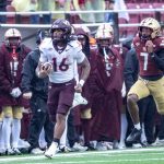 Bitter: knocked down at Boston College, the Hokies answered the bell