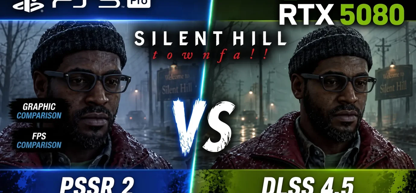 Silent Hill: Townfall compared on RTX 5080 and PS5 Pro with DLSS 4.5 and PSSR 2 in 4K