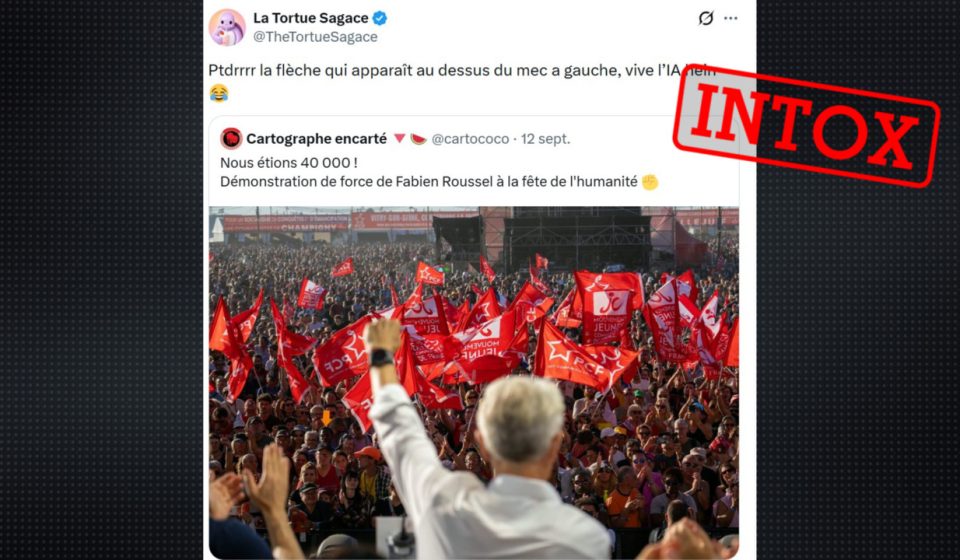 Fête de l'Humanité: No, the PCF did not manipulate a photo by AI to add the public