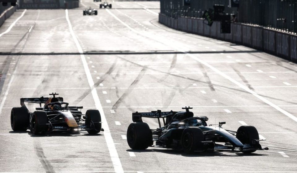 Russell refuses Verstappen during Azerbaijan GP punctuated by two safety cars