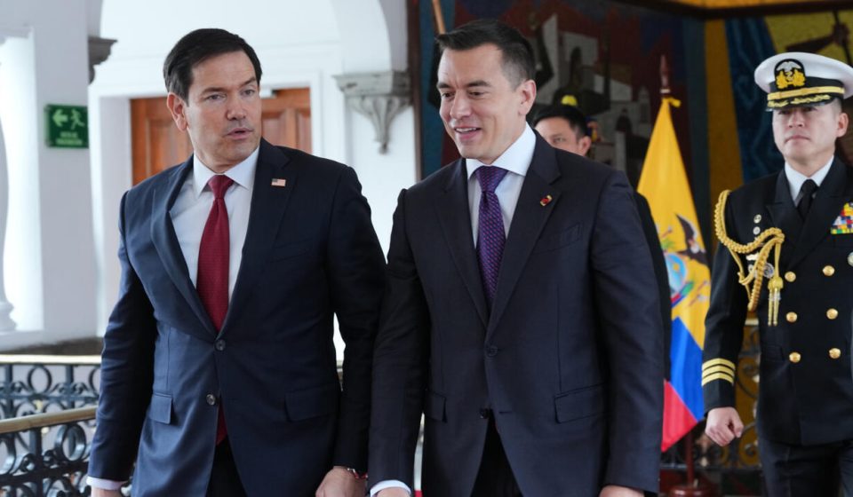 In Ecuador, US Secretary of State Marco Rubio takes on drug cartels