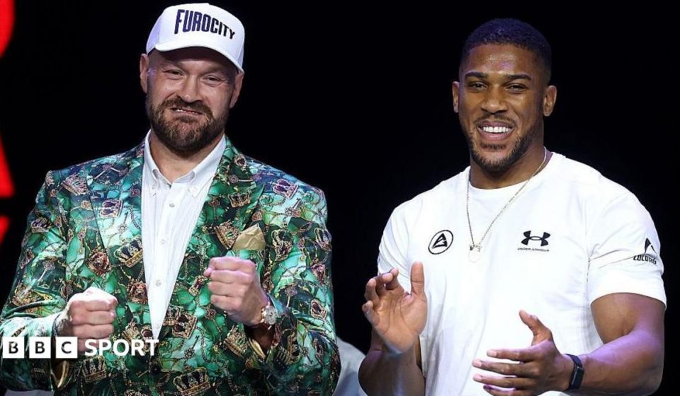 Fury vs Joshua: Heavyweights trade jokes at launch event Fury vs Joshua: Heavyweights trade jokes at launch event