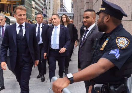 The meeting between Emmanuel Macron and Donald Trump on the Middle East and Ukraine was “very constructive”, according to the French president