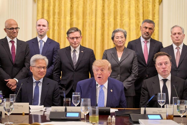 Trump, top AI executives sign 'morally binding' voluntary controls: 'It's almost like a constitution'