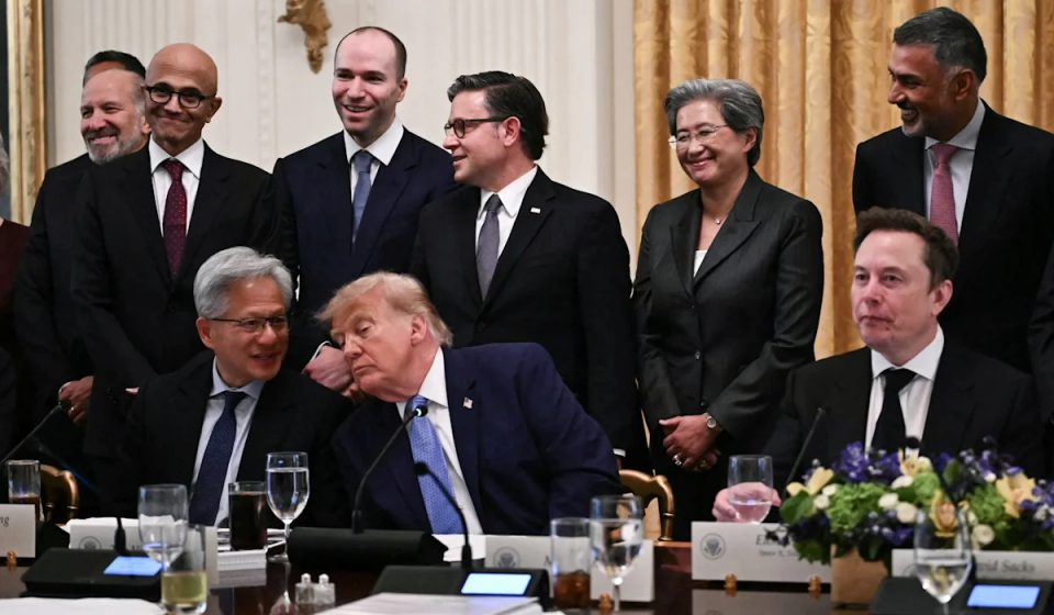 Trump meets with AI leaders, proposes 'self-regulation' as way to confront dangers of technology