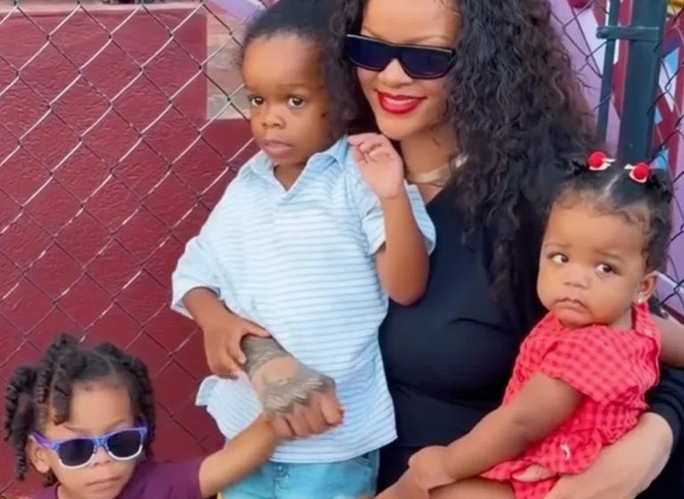Rihanna's 1-year-old daughter cries over five-figure Louis Vuitton bag in must-see video