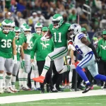 Patriots starting WR AJ Brown questionable to return with ankle injury