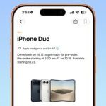 You can get ready for iPhone Duo pre-orders on October 12