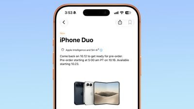 You can get ready for iPhone Duo pre-orders on October 12