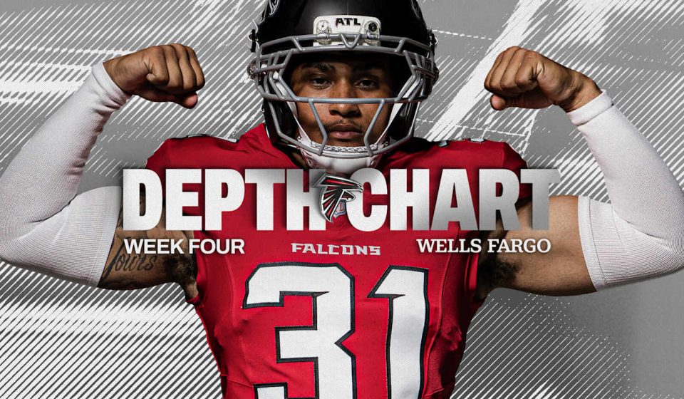 Atlanta Falcons Week 4 Depth Chart vs. New Orleans Saints