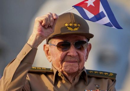 Cuba. Former President Raul Castro, 95, appears on TV