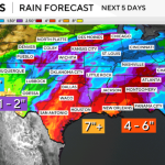 100 million people under flood alert in US after Polo criticizes Mexico. View forecast maps.