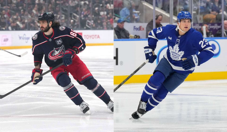 Marchenko was traded to the Maple Leafs from the Blue Jackets and signed a six-year contract