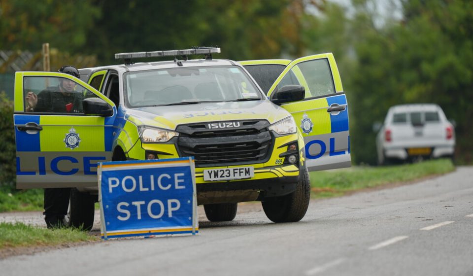 Police arrest 5 men near UK air base on suspicion of terror offenses