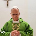Pope photographed for first time since surgery and cancer diagnosis