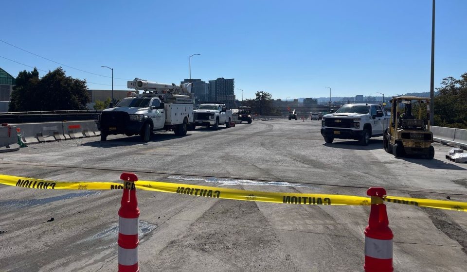 Southbound I-5 will begin reopening Wednesday evening as work on the Rose Quarter project wraps up