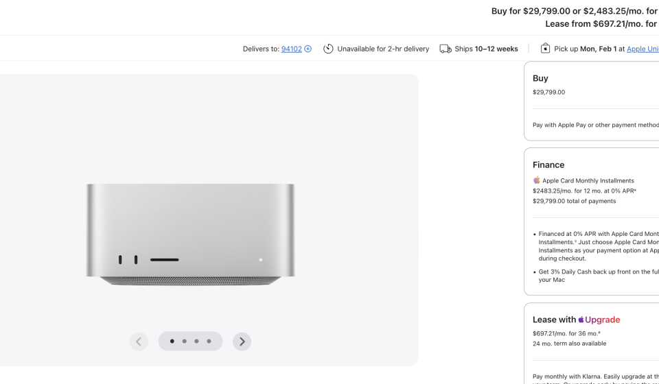 Apple launches Mac Studio with 512 GB of RAM, but it costs as much as a small car