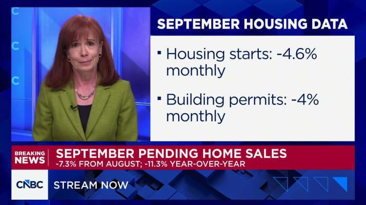 September data shows the real estate market is deeply frozen