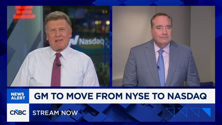 GM to move from NYSE to Nasdaq on November 17