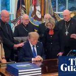 Catholic bishops accuse Trump White House of turning prayer into campaign photo op | Donald Trump