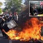Attackers douse teacher with gasoline as student protests rage across France